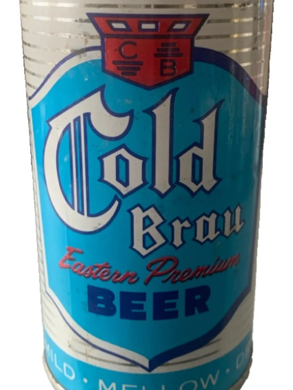 Vintage Beer Can Cold Brau Eastern Premium Beer Pull Tab Empty Steel Can